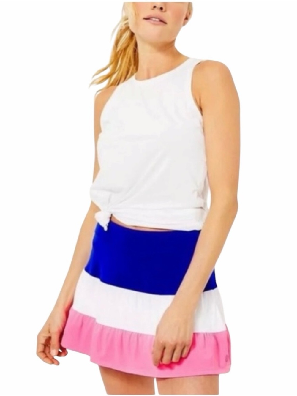 NWT: Lilly Pulitzer Peachy Skort UPF 50+, Blue Grotto, Size XL